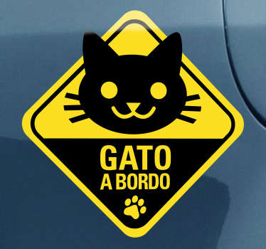 Adesivo Gato a Bordo