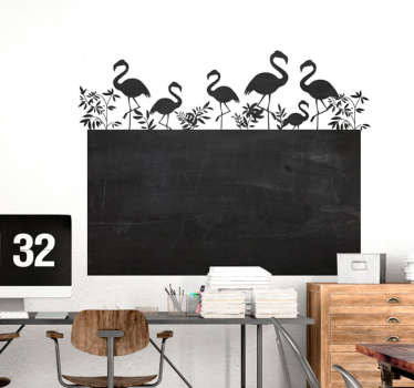Adesivo vinilico para escrever flamingo