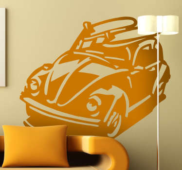 Autocolante decorativo Beetle de surfista