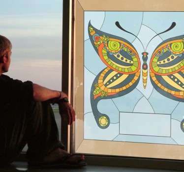 Autocolante decorativo borboleta para vidro