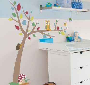 Autocolante decorativo folhas de Outono