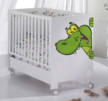 Autocolante decorativo infantil crocodilo colorido