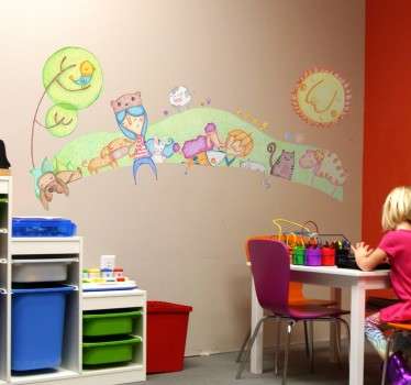 Autocolante infantil mascotes