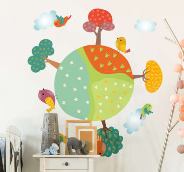 Autocolante infantil primavera