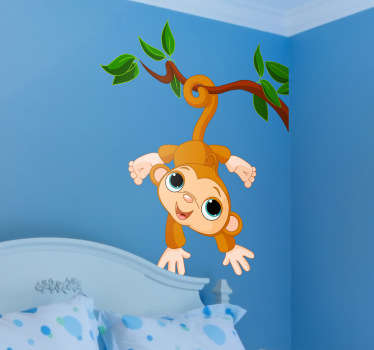 Autocolante infatil de Macaco Bebé