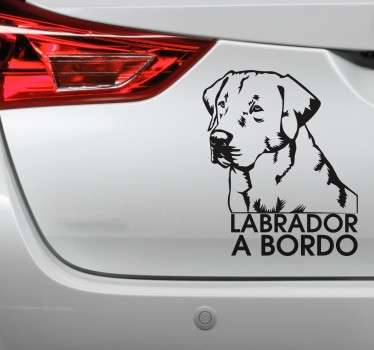 Autocolante Labrador Retriever a Bordo