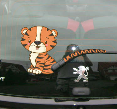 Autocolante para carros tigre e cauda