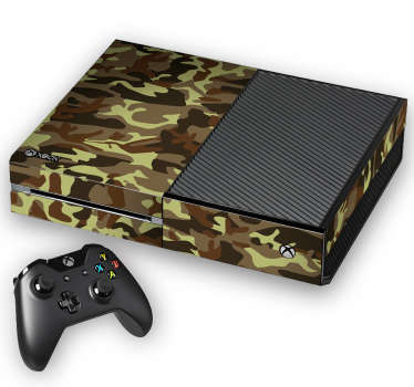 Autocolante para XBOX camuflagem de guerra