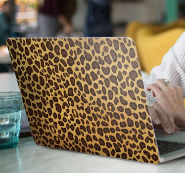 Autocolante portátil cor tigre