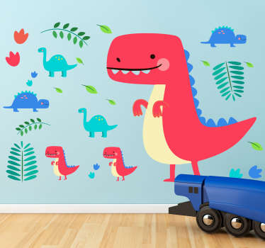 Autocolantes para casa dinossauros infantis