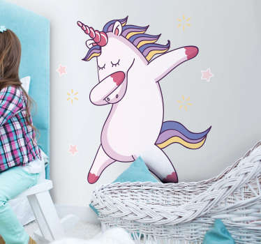 Autocolantes para casa unicornio a dançar