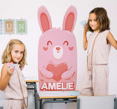 Autocolantes personalizáveis desenho coelho