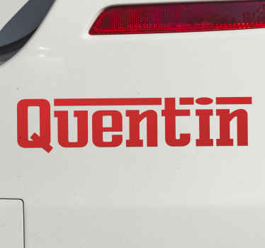 Sticker decorativo texto personalizável Ferrari