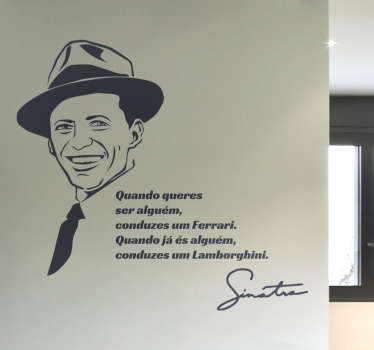 Vinil citação Frank Sinatra