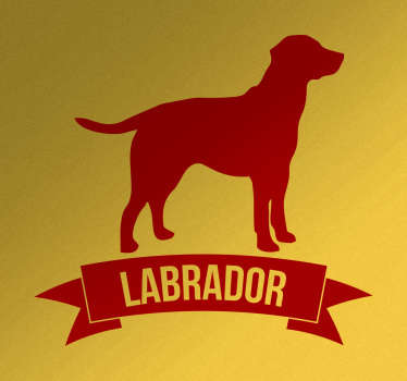 Vinil decorativo cão labrador