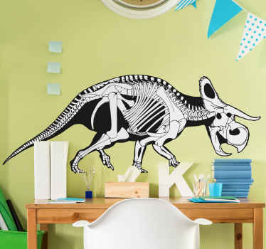 Vinil decorativo esqueleto triceratops