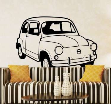 Vinil decorativo Fiat 500 antigo