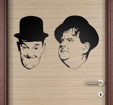 Vinil decorativo Gordo e o Magro