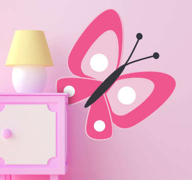 Vinil decorativo infantil borboleta rosa
