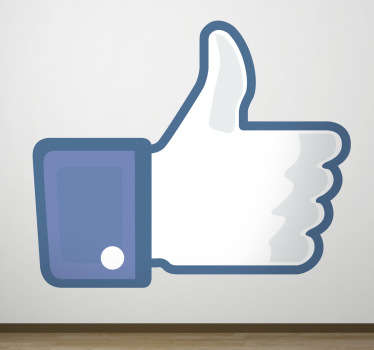 Vinil decorativo "Like" no Facebook