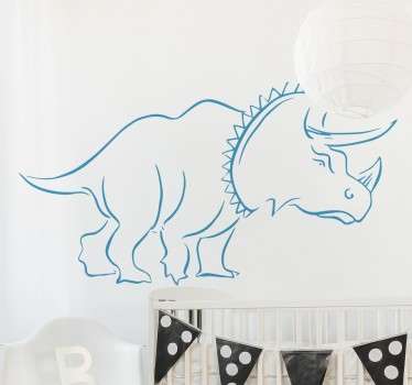 Vinil decorativo Triceratops linha