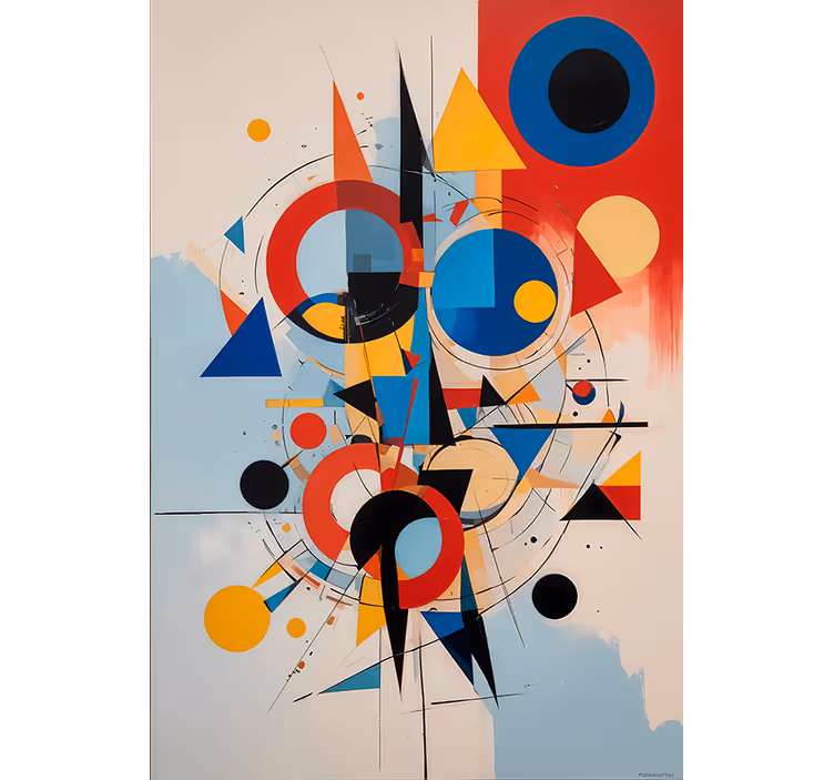 Estore de rolo com desenhos pintura geométrica - TenStickers