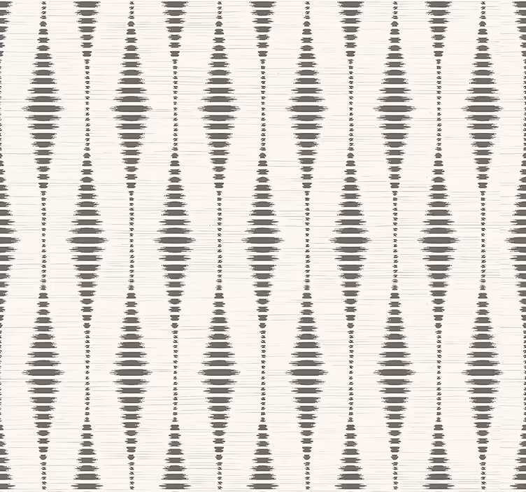 Estore de rolo para quarto de casal rabaul ikat cinza e bege - TenStickers