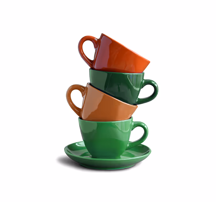 Estore de rolo para cozinha xícaras - TenStickers