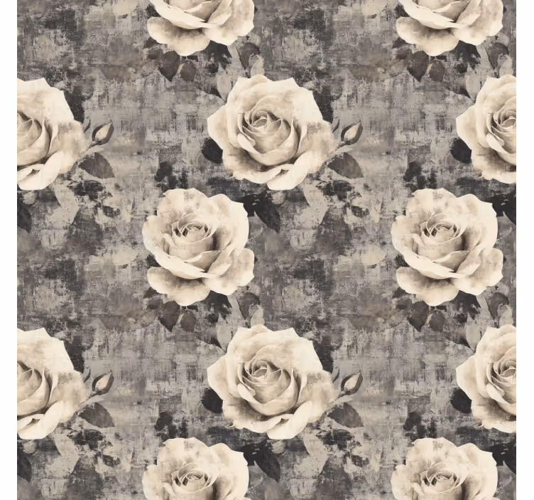 Estore de rolo para cozinha flores de marmur - TenStickers