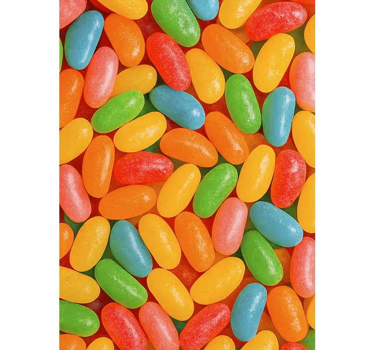Estore de rolo para cozinha jujubas coloridas - TenStickers