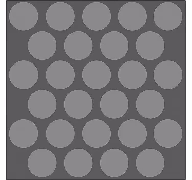 Estore de rolo casa de banho círculos cinza texturizados - TenStickers