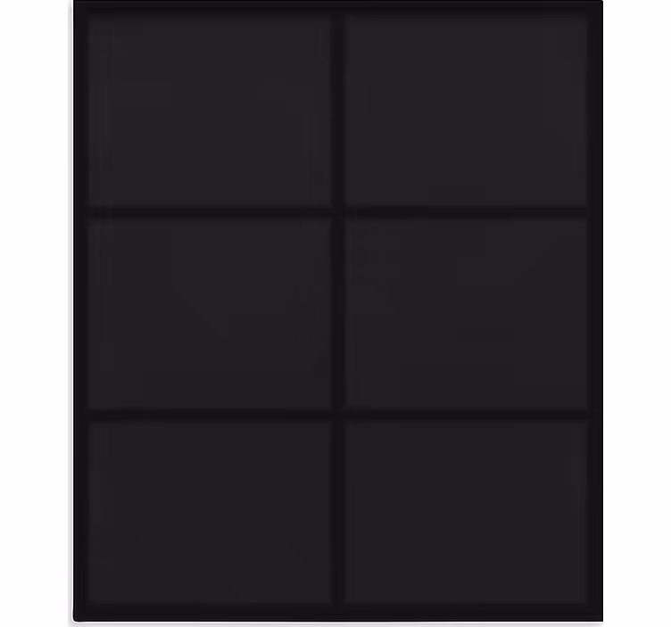 Estore de rolo preto padrão de blocos modernos - TenStickers