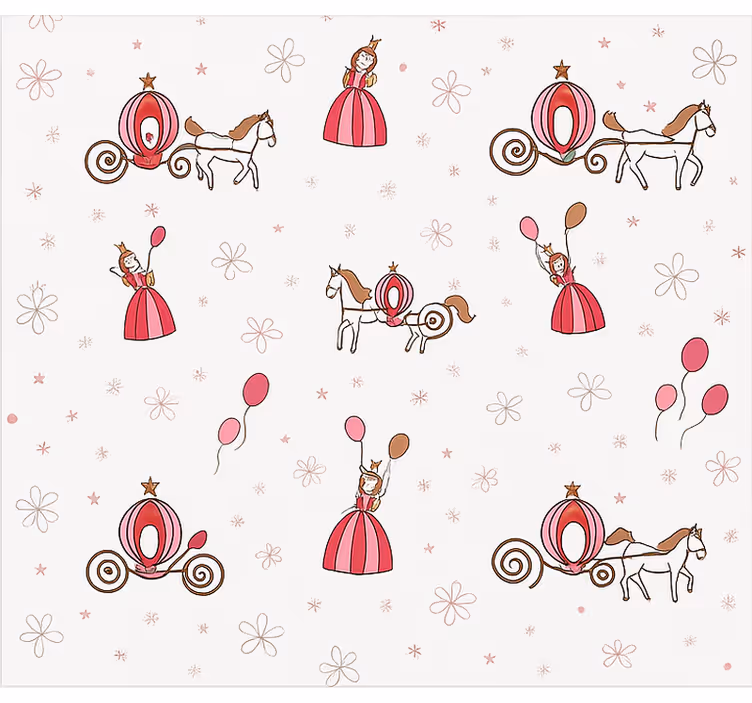 Estore de rolo infantil princesa da cauda de fada - TenStickers