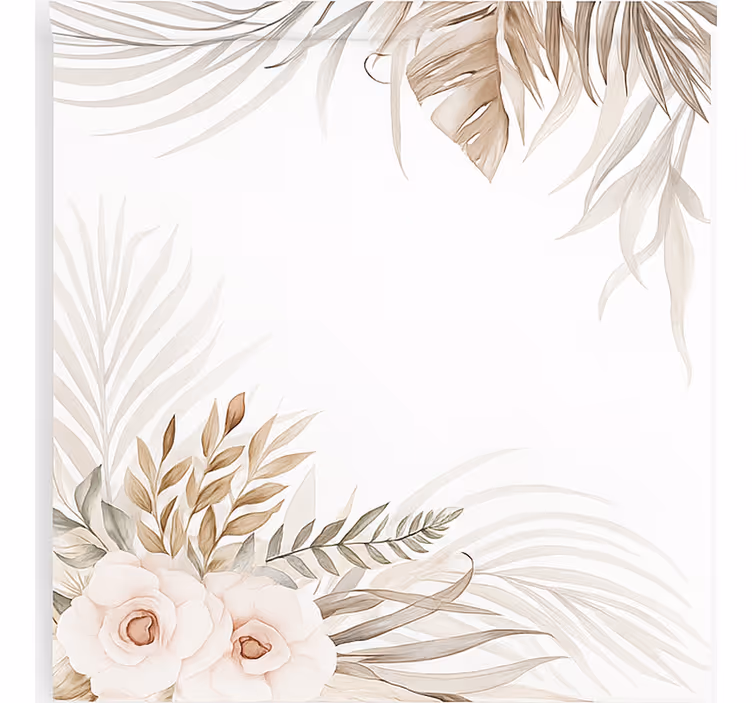 Estore de rolo infantil flores graciosas boho - TenStickers