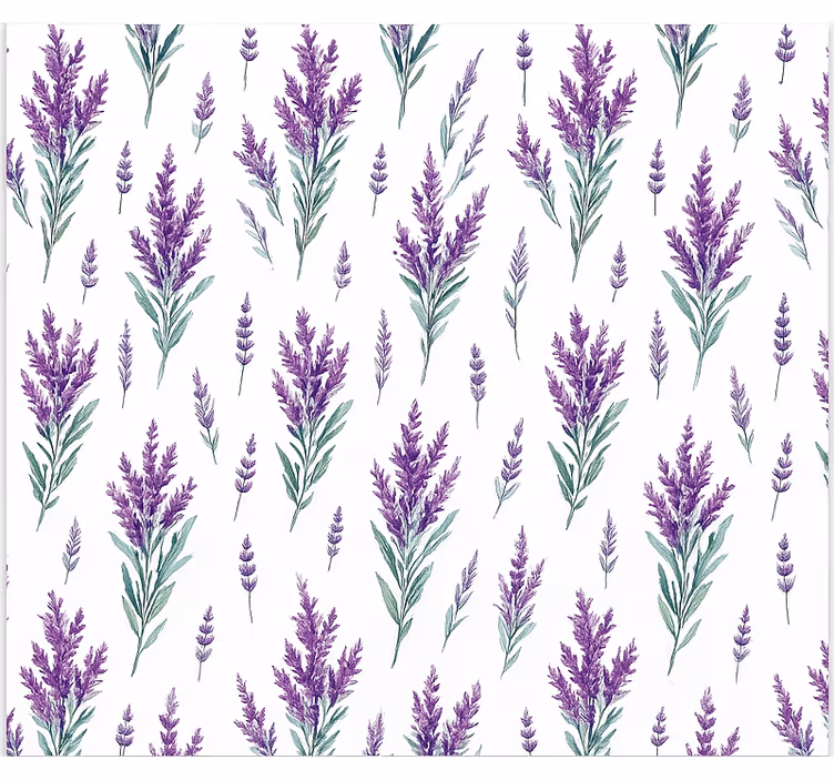 Estore de rolo para cozinha raminhos de lavanda em aquarela - TenStickers