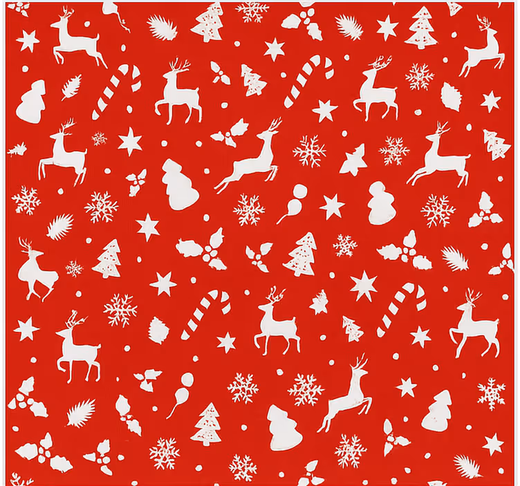 Estore de rolo para sala padrão de papai noel pastel - TenStickers