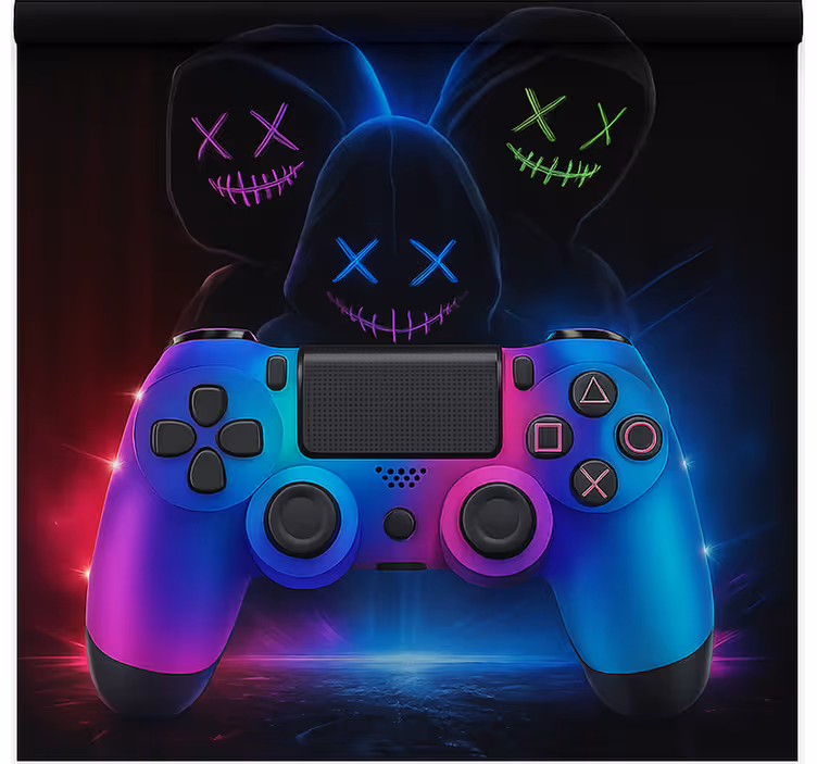 Estore de rolo frikis jogadores misteriosos de neon - TenStickers
