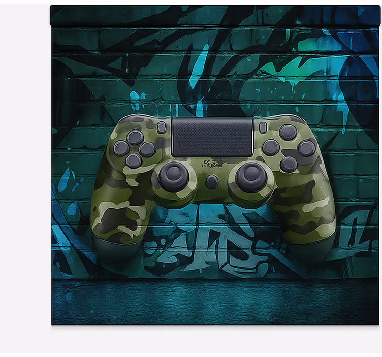 Estore de rolo frikis controle de jogo cammo graffiti - TenStickers