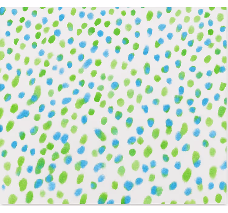 Estore de rolo juvenil pontos azuis e verdes - TenStickers