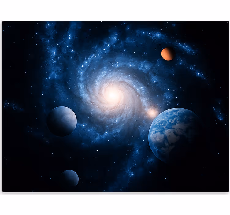Estore de rolo juvenil galáxia espaço planeta - TenStickers