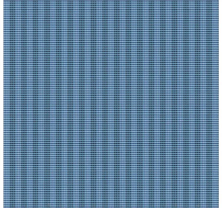 Estore de rolo sala de jantar efeito xadrez azul tecido - TenStickers