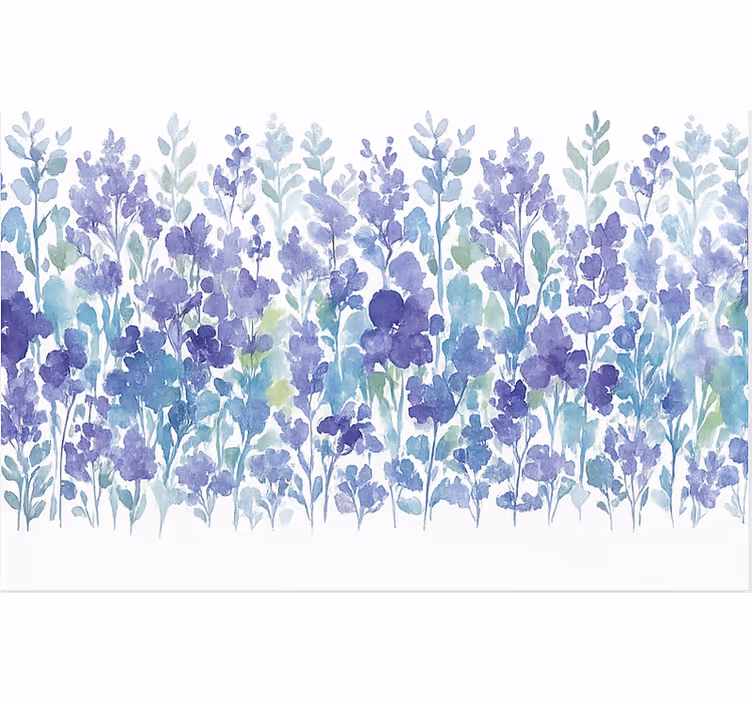 Estore de rolo sala de jantar campo floral de lavanda - TenStickers