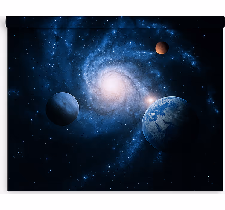 Estore de rolo juvenil galáxia espiral cósmica - TenStickers