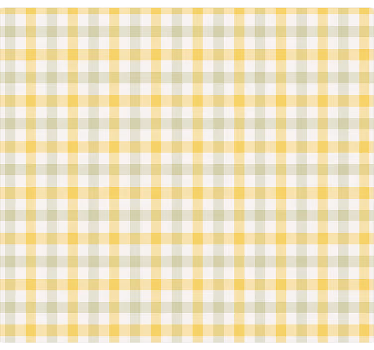 Estore de rolo sala de jantar padrão de piquenique amarelo - TenStickers
