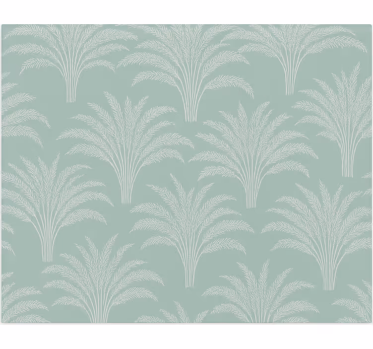 Estore de rolo sala de jantar estampa folhas de trigo verde - TenStickers