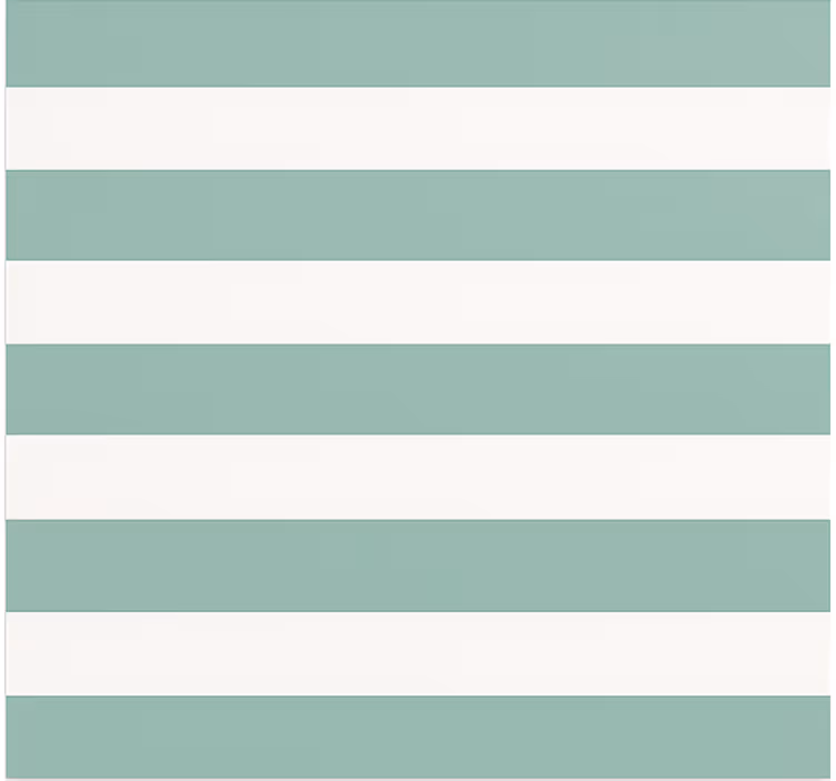 Estore de rolo sala de jantar listrado verde turquesa - TenStickers