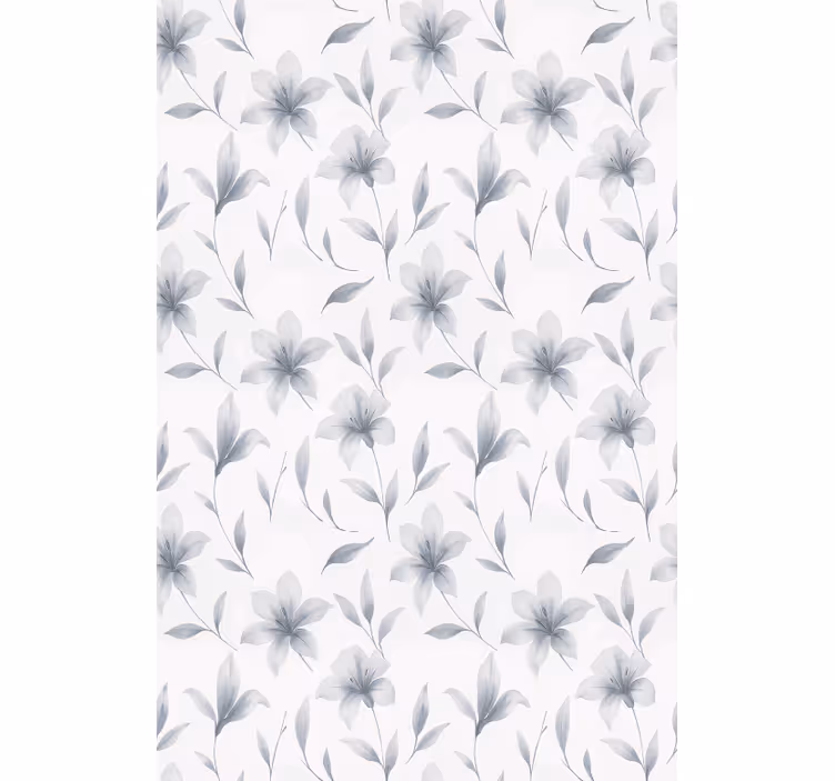 Estore de rolo sala de jantar aquarelas de lírios florais - TenStickers