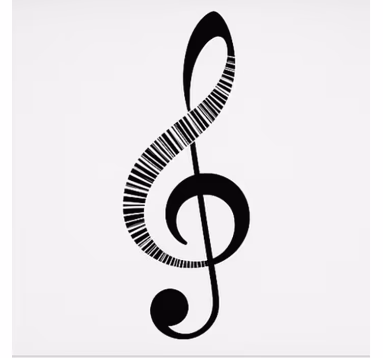 Estore de rolo juvenil nota musical - TenStickers