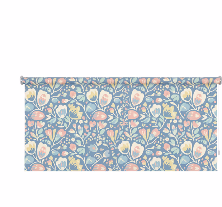 Estore de rolo nórdico flores nórdicas em pastel - TenStickers