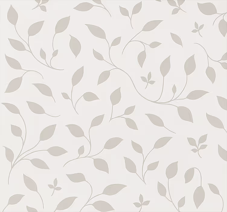 Estore de rolo nórdico com estampa de folhas calmantes - TenStickers